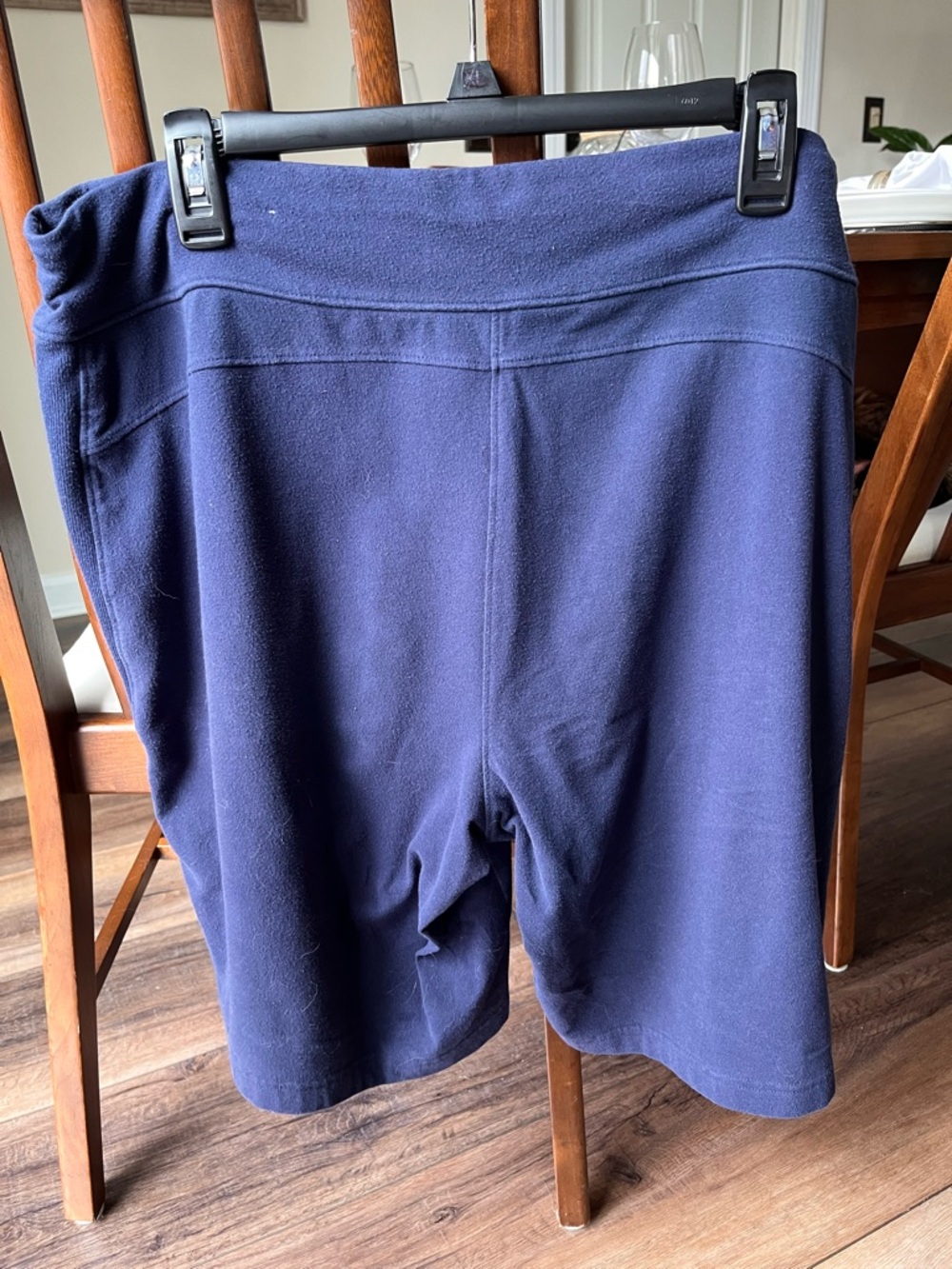 Two pair navy shorts by Tek Gear! Pockets, pull on with drawstring! Comfortable! - Picture 3 of 10